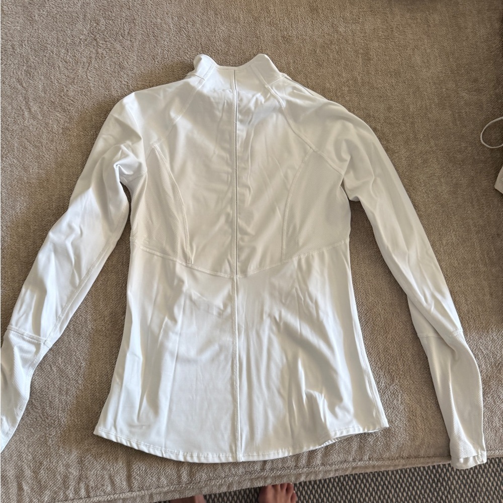 Athleta Bright White Half Zip Pullover - image 2